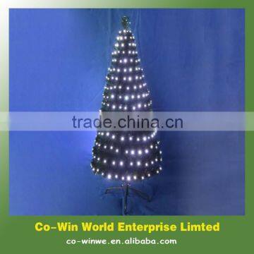 White LED fiber optic christmas tree