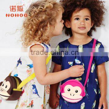 New Arrivals 2016 Kids Cute Cartoon Monkey Felt Shoulder Bags Girls Boys Children Trendy Bags Lovely Waterproof Messenger Bag photo-6