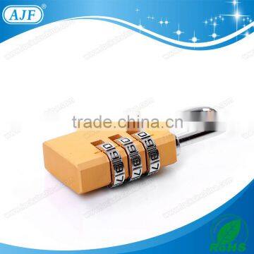 AJF 2015 New Arrival High Security 3 Dials Square Shape Aluminium Material Combination Padlock photo-5