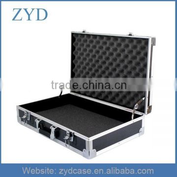 Thickened aluminium frame hard reinforced ABS tool case, 550x350x140mm