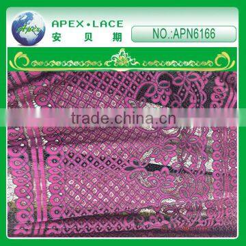 royal blue african voile lace fabric-APN6166