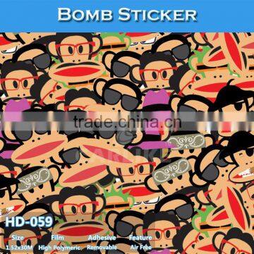HD-055 High Quality Printing Sticker Bomb Car Body Sticker Paper photo-5