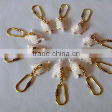 White Color Tortoise Key Ring-antique Nautical Solid Gifted Key Ring 13451 photo-4
