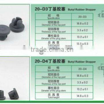 20 mm Pharmaceutical Butyl Rubber Stopper of Injection Antibiotic photo-3