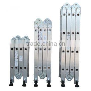 Aluminum EN131 Handrail r extension step tools step ladder welding multifunction fold telescopic ladder