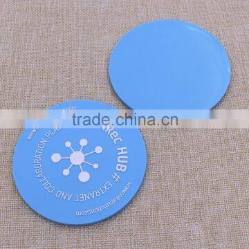 Custom design pvc/ silicone / rubber / genuine leather / pu tin coaster