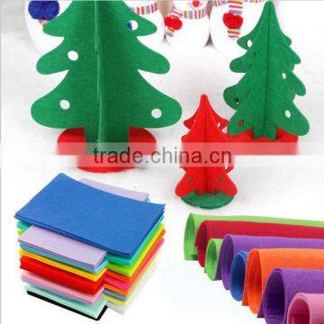 Non-woven Felt Fabric polyester sleeve cloth Kids DIY Christmas Craft 2mm Thick Mixed Color Home Decoration Y1