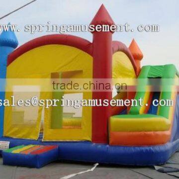 HOT selling colorful classical inflatable jumper and slide combo castle SP-CM041