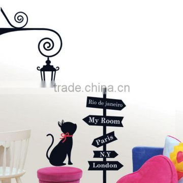 Road sign wall stickers