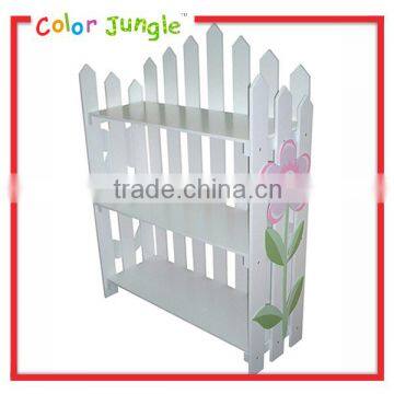 Best quality kids wooden display shelf, hot sale book display shelf for kids