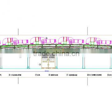 Protective film coating machine