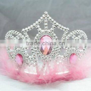 2016 Fashion Metallic Silver Beautiful Princess Plastic Tiara and Crown photo-6