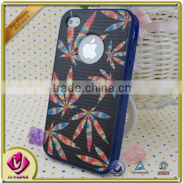 Factory wholesale mobile phone pc and tpu case for iphone 4