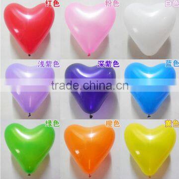 2015 Hot sale colorful 100% nature latex, heart shape latex balloon, magic balloon for kids toys party