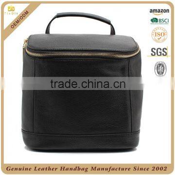 Guangzhou OEM Vendor High Quality Genuine Leather Bag Leather Travel Bag Custom Real Cow Leather Bucket Bag for Women