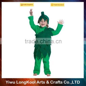 High quality carnival party masquerade costume green kids costume