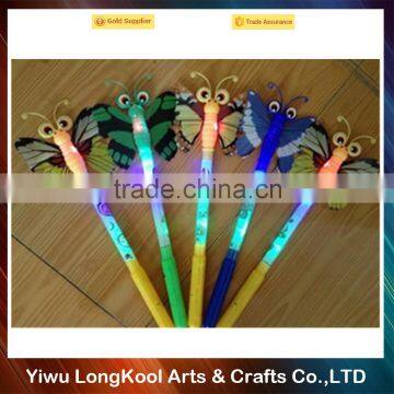 High quality cheap led butterfly wand multicolor light up wand