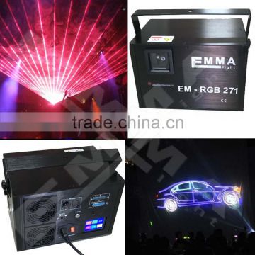 5w rgb full color laser show,text laser light ,programmable laser light