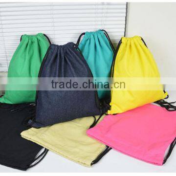 Drawstring bag polyester school bag fabric