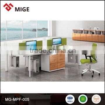 Modern Staff table Metal modular office table for 4 peason