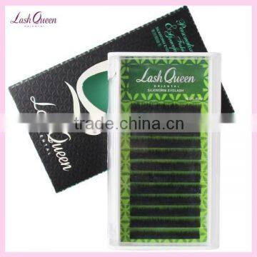 new private label 12lines knot-free black color Real Siberia Mink lash invidual eyelash extensions