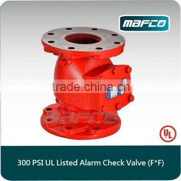 UL listed fire alarm check valve for fire sprinkler system