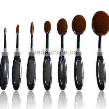 professional oval tooth shape 10 pcs makeup brush set private logo welcome