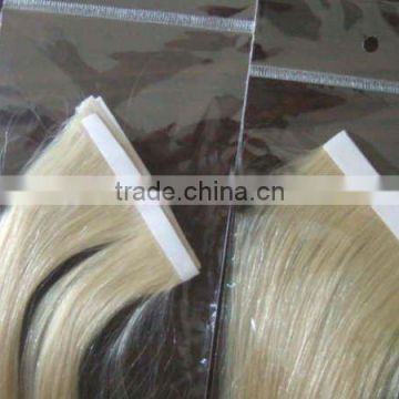 skin welft human hair extension/remy human hair