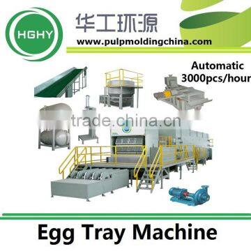 fully automatic egg tray machine 2000 PCS/hr capacity