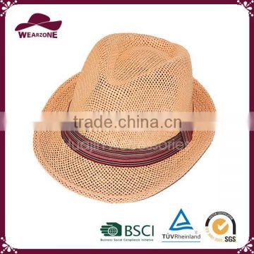 China product unisex fabric fedora hat, cheap fedora hats