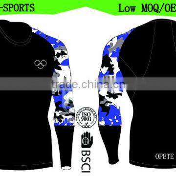 (Trade Assurance) Customized Men Sportswear Long Sleeves Training & Jogging Tights photo-2
