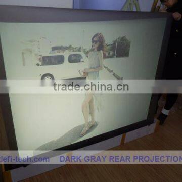 Dark grey color mini projector screen ,holographic Projection screen for window advertisig!!