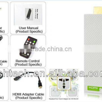 HDMI TV DONGLE with Android 4.2 Smart tv box support wifi