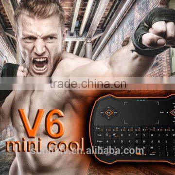 I9 Touchpad Remote Controller 2.4G Wireless Keyboard V6 Upgrade of I8 fly mouse work on Anroid Wndow Linux tv box