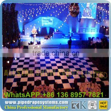 high quality easy install black white dance floor material