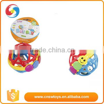 Colorful plastic preschool education shaking bell ball toy baby games