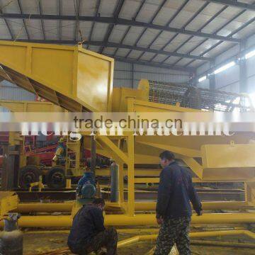 5-10 ton/h Mobile Gold Trommel Wash Plant