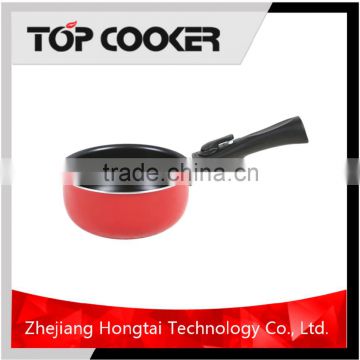 Non stick coating aluminium mini sauce pan with detachable handle