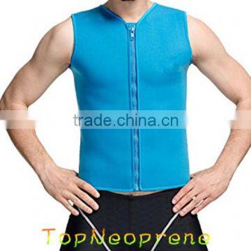 Ultra sweat shirt neoprene body shaper slimming vest for men