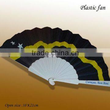 Plastic hand fan for advertisement gift