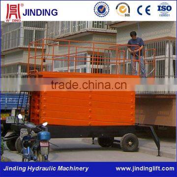 4 Wheels Towable Hydraulic Lifting Platform Equipment With High Quality photo-4
