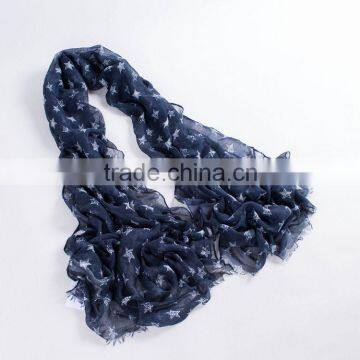 Low MOQ hot sale summer windy childhood interest fashion scarf custmon printed scarves