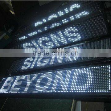 taxi signs /led speed sign P10 single yellow led board / p10 led moving sign/single color led moving sign display