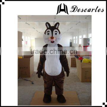 Christmas squirrel walking costume,plush squirrel mascot costume for adults