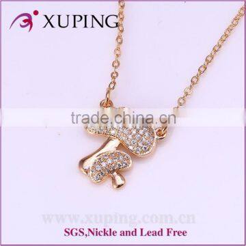 Sell well new type 18k gold color beautiful pendant necklace