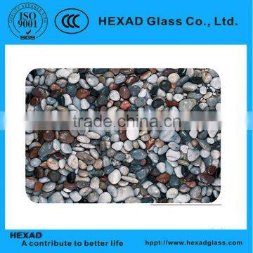 High quality 4mm thick Patterned&Tempered Glass Cutting Board