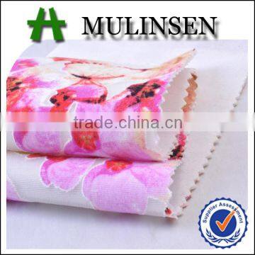 Shaoxing mulinsen printed sandwich burnout knitted fabrics double layer