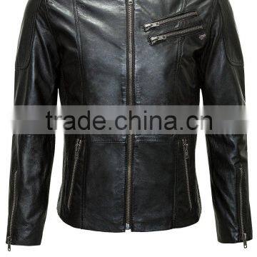 Men winter brand European style fashion leather jacket