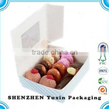 Personalized customized pvc Window Gift Cake Pop Boxes Wholesale