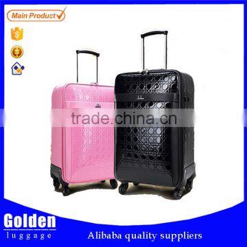 20''24''28'' inch PU travel trolley luggage carry-on suitcase travel trolley bag